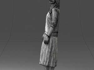 girl in white dress 0434 3d print ready 3D Print Model