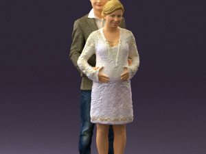 man in blue jacket and jeans 0448 Model 3D