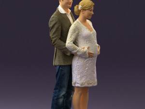 man in blue jacket and jeans 0448 Model 3D