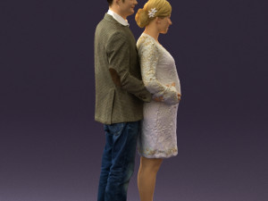 man in blue jacket and jeans 0448 Model 3D