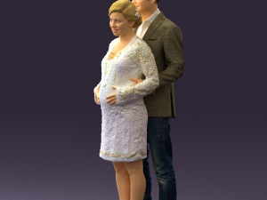man in blue jacket and jeans 0448 Model 3D