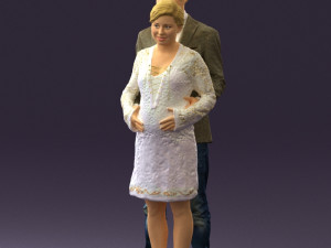 man in blue jacket and jeans 0448 Model 3D