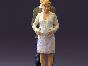 man in blue jacket and jeans 0448 Model 3D