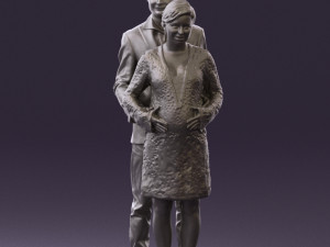 man in blue jacket and jeans 0448 Model 3D