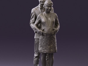 man in blue jacket and jeans 0448 Model 3D