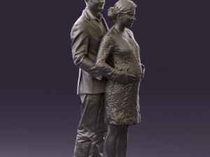 man in blue jacket and jeans 0448 Model 3D