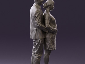 man in blue jacket and jeans 0448 Model 3D