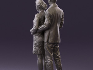 man in blue jacket and jeans 0448 Model 3D