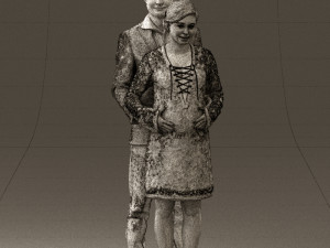 man in blue jacket and jeans 0448 Model 3D