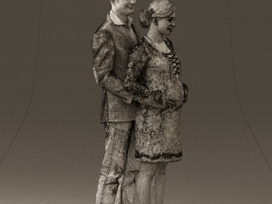 man in blue jacket and jeans 0448 Model 3D