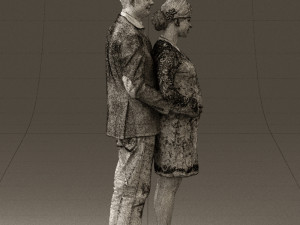 man in blue jacket and jeans 0448 Model 3D