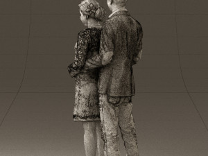 man in blue jacket and jeans 0448 Model 3D