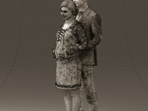 man in blue jacket and jeans 0448 Model 3D