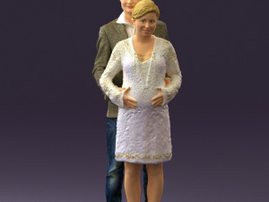man in blue jacket and jeans 0448 3d print ready Modelo de Impressão 3D