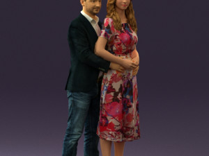 man and woman hugs 0444 Modelo 3D