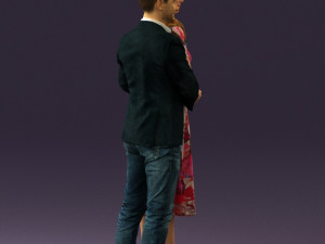 man and woman hugs 0444 Modelo 3D