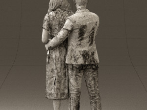 man and woman hugs 0444 Modelo 3D