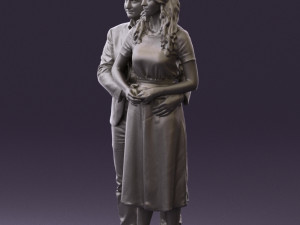 man and woman hugs 0444 3d print ready Modèles 3D en vedette