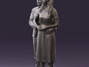 man and woman hugs 0444 3d print ready 3D Print Model