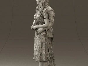 man and woman hugs 0444 3d print ready 3D Print Model
