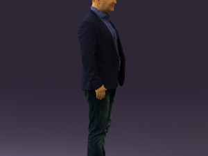 man in blue jacket and jeans 0447 3D 模型