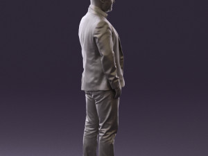 man in blue jacket and jeans 0447 3D 模型