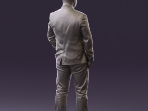 man in blue jacket and jeans 0447 3D 模型