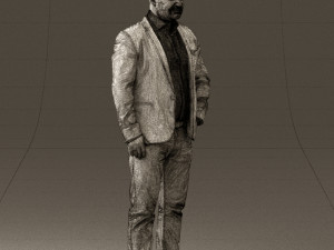 man in blue jacket and jeans 0447 3D 模型