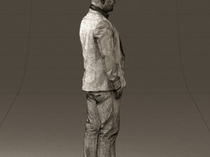 man in blue jacket and jeans 0447 3D 模型