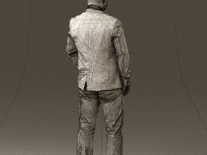 man in blue jacket and jeans 0447 3D 模型