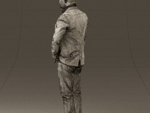 man in blue jacket and jeans 0447 3D 模型
