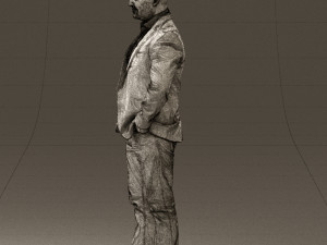 man in blue jacket and jeans 0447 3D 模型
