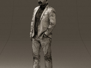 man in blue jacket and jeans 0447 3D 模型