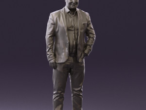 man in blue jacket and jeans 0447 3d print ready 3D 打印模型