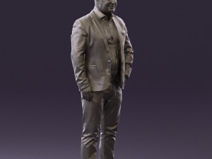 man in blue jacket and jeans 0447 3d print ready 3D 打印模型