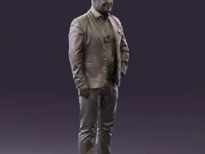 man in blue jacket and jeans 0447 3d print ready 3D Print Model