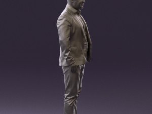 man in blue jacket and jeans 0447 3d print ready 3D 打印模型