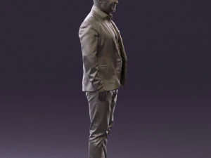 man in blue jacket and jeans 0447 3d print ready 3D Print Model
