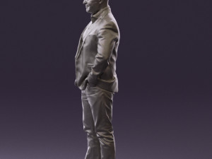 man in blue jacket and jeans 0447 3d print ready 3D 打印模型