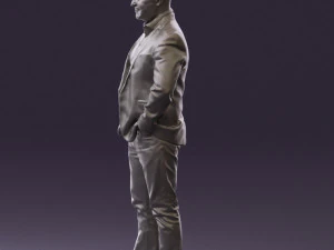 man in blue jacket and jeans 0447 3d print ready 3D Print Model