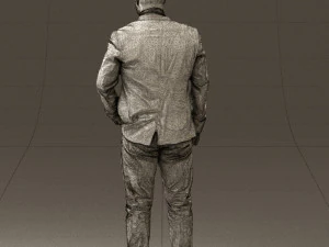 man in blue jacket and jeans 0447 3d print ready 3D Print Model