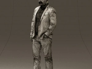 man in blue jacket and jeans 0447 3d print ready 3D Print Model