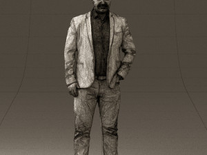 man in blue jacket and jeans 0447 3d print ready 3D 打印模型