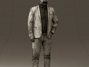 man in blue jacket and jeans 0447 3d print ready 3D Print Model