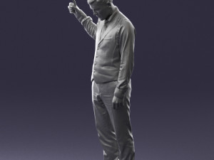 young man in vest and trousers 0455 Modèle 3D