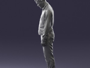 young man in vest and trousers 0455 Modèle 3D