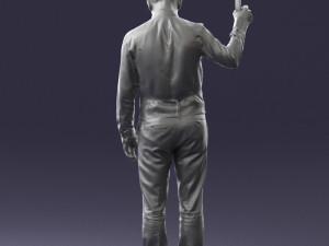 young man in vest and trousers 0455 Modèle 3D