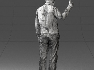 young man in vest and trousers 0455 3d print ready 3D प्रिंट मॉडल