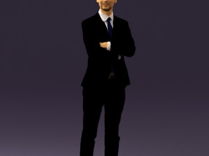 man in black suit 0450 3D मॉडल