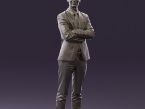 man in black suit 0450 Modelo 3D
